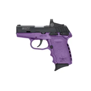 SCCY INDUSTRIES CPX1-CB w/RedDot DAO 9mm 3.1" 10rd Blk/Prpl w/Safe