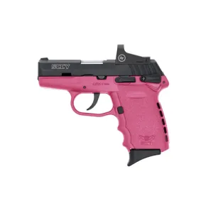 SCCY INDUSTRIES CPX1-CB w/RedDot DAO 9mm 3.1" 10rd Blk/Pink w/Safe