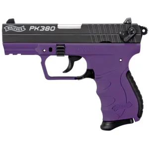 WALTHER ARMS PK380 Compact 380 ACP 3.6" Black 8rd Purple Frame