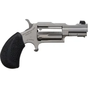 NAA Bugout II 22LR/22WMR 1.5" 5rd Mini-Revolver w/ XS Front Sights & Metal Lock Box - Stainless