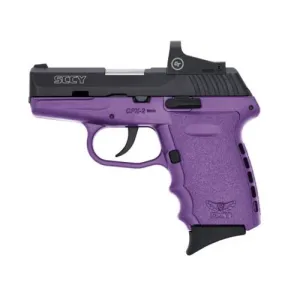 SCCY INDUSTRIES CPX-2 RD 9MM 3.10" BLK SLIDE PURPLE GRIP
