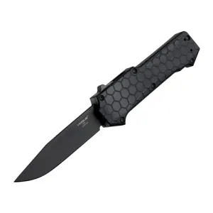 HOGUE Compound 3.5" OTF Auto Clip Point G10 Solid Black