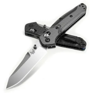 BENCHMADE 945-2 Mini-Osborne Folding Knife 2.92" Plain Blade - Carbon Fiber Handles