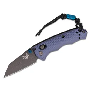 BENCHMADE Full Immunity AXIS Folding Knife 2.49" Wharncliffe Blade | Blue Aluminum Handles