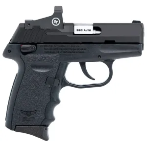 SCCY INDUSTRIES CPX4 RD 380ACP 3.1" 10rd Pistol w/ Crimson Trace Red Dot & Manual Safety - Black