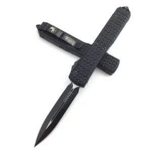 MICROTECH KNIVES Ultratech OTF Double Edge Black Tactical