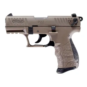 WALTHER ARMS P22Q 22 LR 3.42" 10rd Pistol - FDE