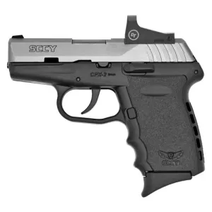 SCCY INDUSTRIES CPX-2 9mm 3.1" 10rd Pistol w/ Crimson Trace Red Dot - Stainless / Black