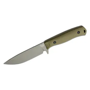 BENCHMADE Anonimus Fixed Blade Knife 5" Drop Point Blade w/ OD Green G10 Handles + Sheath