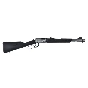 ROSSI Rio Bravo 22 LR 18" 15rd Lever Action Rifle - Scroll Engraved / Black