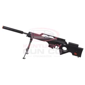 HK AIRGUNS H&K SL9 Elite AEG Airsoft Sniper Rifle, Black