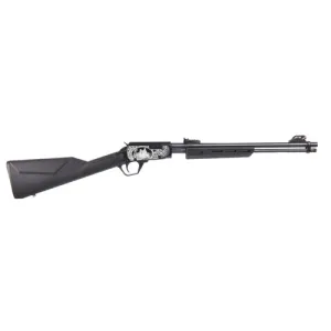 ROSSI Gallery 22 LR 18" 15rd Pump Rifle - Black w/ Flather & Song Engraved Receiver