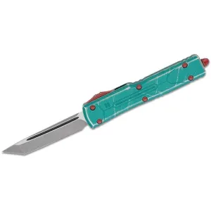 MICROTECH KNIVES UTX-70 Bounty Hunter AUTO OTF 2.41" Apocalyptic Tanto Blade | Green Aluminum