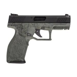 TAURUS TX22 22 LR 4in 10rd Pistol w/ Threaded Barrel - Black & Green Platter