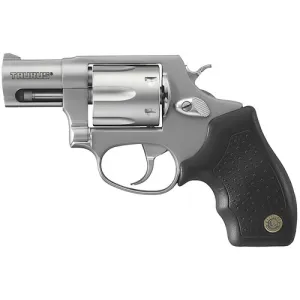 TAURUS 856 38 Spl +P Matte Stainless 2" 6rd Black Rubber