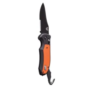 BENCHMADE Auto Triage 3.58" Drop Point Coated Serrated Edge