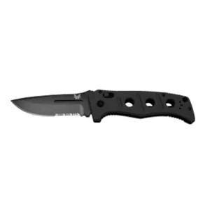 BENCHMADE Adamas 3.82" Drop Point SerratedEdge Coated Finish