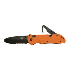 BENCHMADE Triage 3.5" Opposing Bevel Coated Serrated Edge