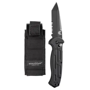 BENCHMADE AFO II 3.56" Tanto Coated Finish Serrated Edge