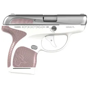 TAURUS Spectrum 380 ACP 2.8" SS/White 6/7rd Rose Quartz