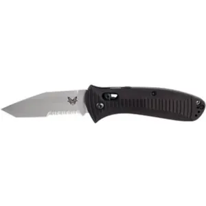 BENCHMADE Presidio 3.47" Tanto Serrated Edge Coated Finish