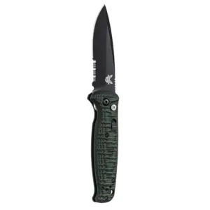 BENCHMADE CLA 3.4" Drop Point Coated Finish Serrated Edge