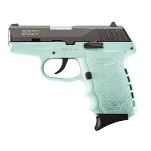 SCCY INDUSTRIES CPX-2 CBSB 9mm 3.1" Blk 10rd Blue Grip NO SAFETY