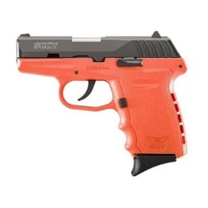 SCCY INDUSTRIES CPX-2 CBOR 9mm 3.1" Black 10rd Orange Grip
