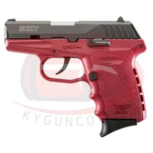 SCCY INDUSTRIES CPX-2 CBCR 9mm 3.1" Black 10rd Crimson Grip