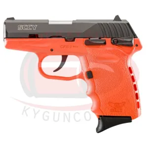 SCCY INDUSTRIES CPX-1 CBOR 9mm 3.1" Black 10rd Orange Grip