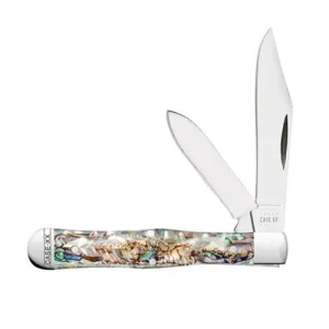 CASE KNIVES Smooth Abalone Small Swell Center Jack 8225 1/2 SS
