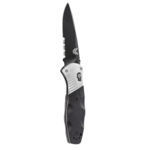 BENCHMADE Barrage 3.6" Drop Point Serrated Edge CoatedFinish