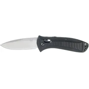 BENCHMADE Presidio 3.47" Drop Point Satin Finish Plain Edge