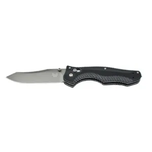 BENCHMADE Contego 3.98" Reverse Tanto Plain Edge Gray Coated