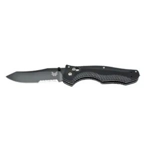BENCHMADE Contego 3.98" Reverse Tanto Serrated Edge Coated