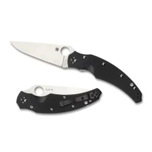 SPYDERCO Opus G-10 Black CPM S30V Plain Edge