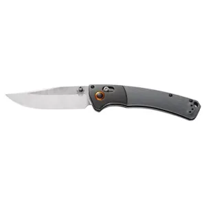 BENCHMADE Crooked River 4" Clip Point Satin Finish Plain Edg