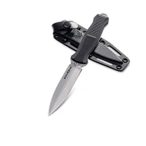 BENCHMADE Fixed Infidel 4.52" Double-Edge Dagger Plain Edge