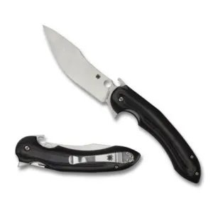 SPYDERCO Tropen Emerson Opener G-10 Black Plain Edge