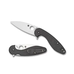 SPYDERCO Sliverax Carbon Fiber/ G-10 Laminate Plain Edge