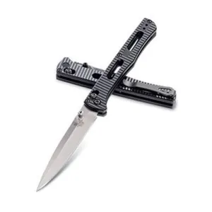 BENCHMADE 417 Fact 3.95" Spear Point Black Axis