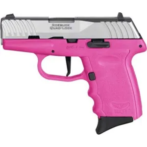 SCCY DVG1 9mm 3.1" 10rd Pistol - Pink / Stainless