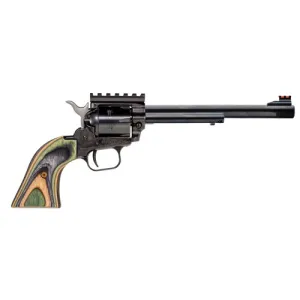HERITAGE MANUFACTURING Rough Rider 22lR 7.5" 6rd Revolver - Blued / Green Camo Grips