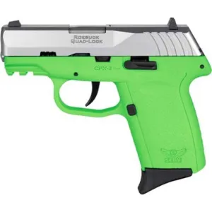 SCCY INDUSTRIES CPX-2 G3 9mm 3.1" 10rd Pistol - Stainless / Lime