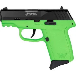 SCCY INDUSTRIES CPX-2 9mm 3.1" 10rd Pistol - Black / Lime Green