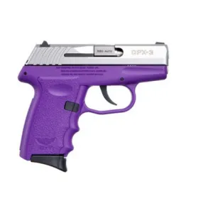 SCCY INDUSTRIES CPX-3 380ACP 3.1" 10rd Pistol - Stainless / Purple