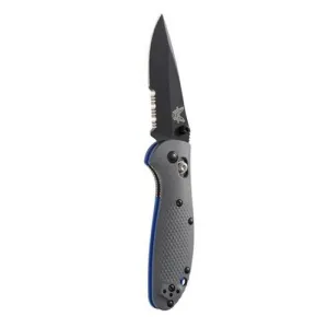 BENCHMADE Mini Griptilian 2.91" Drop Point Coated Serrated