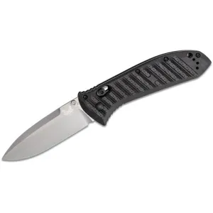 BENCHMADE Presidio II Folding Knife 3.72" Drop Point Blade w/ Milled Black CF-Elite Handles