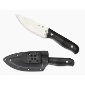 SPYDERCO Serrata G-10 Black Plain Edge
