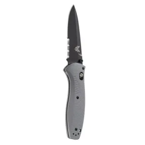 BENCHMADE Barrage 3.6" Drop Point Coated Serrated Edge